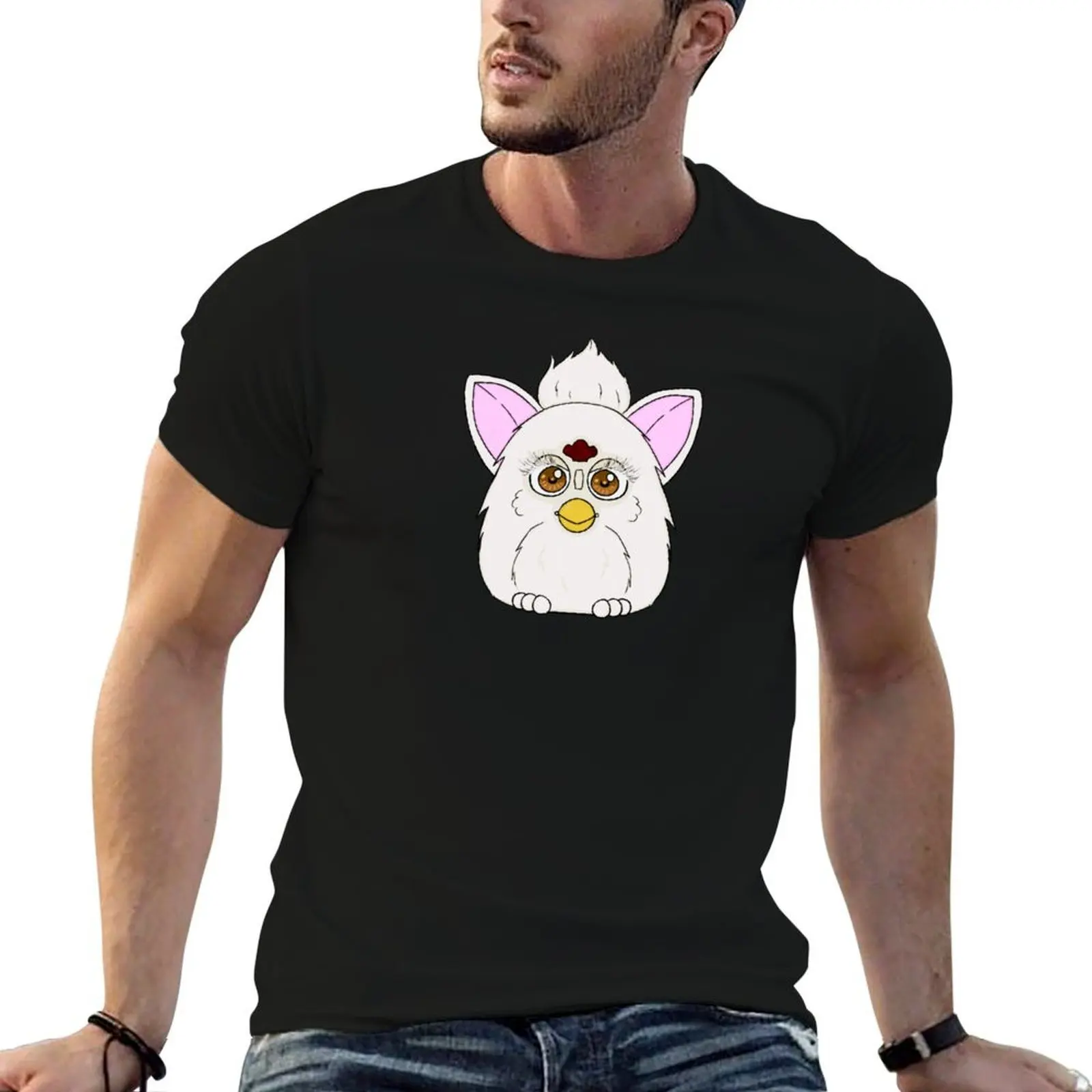 Snowball Furby T-Shirt animal prinfor boys Personalized t-shirt mens t shirt graphic