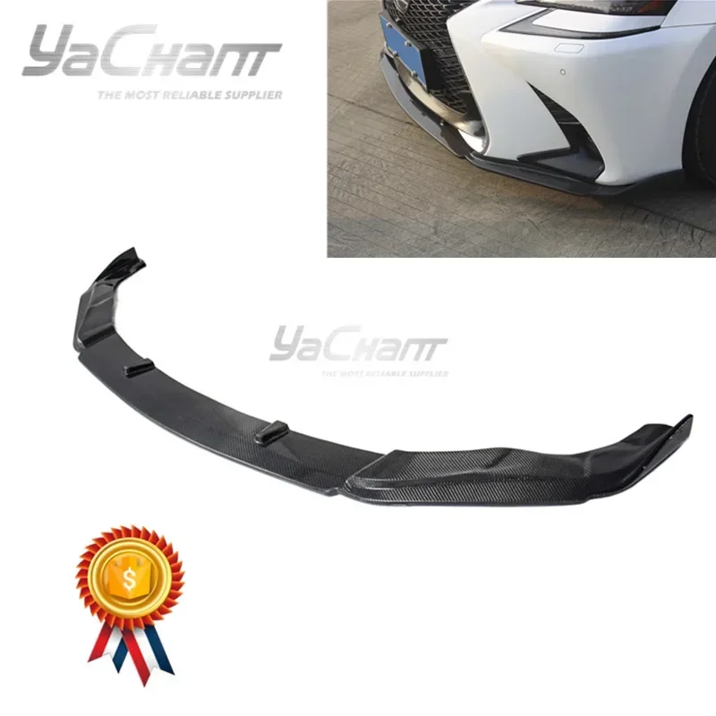 Car-Styling Carbon Fiber Front Lip Fit For 2016-2018 GS F Sport AG Style