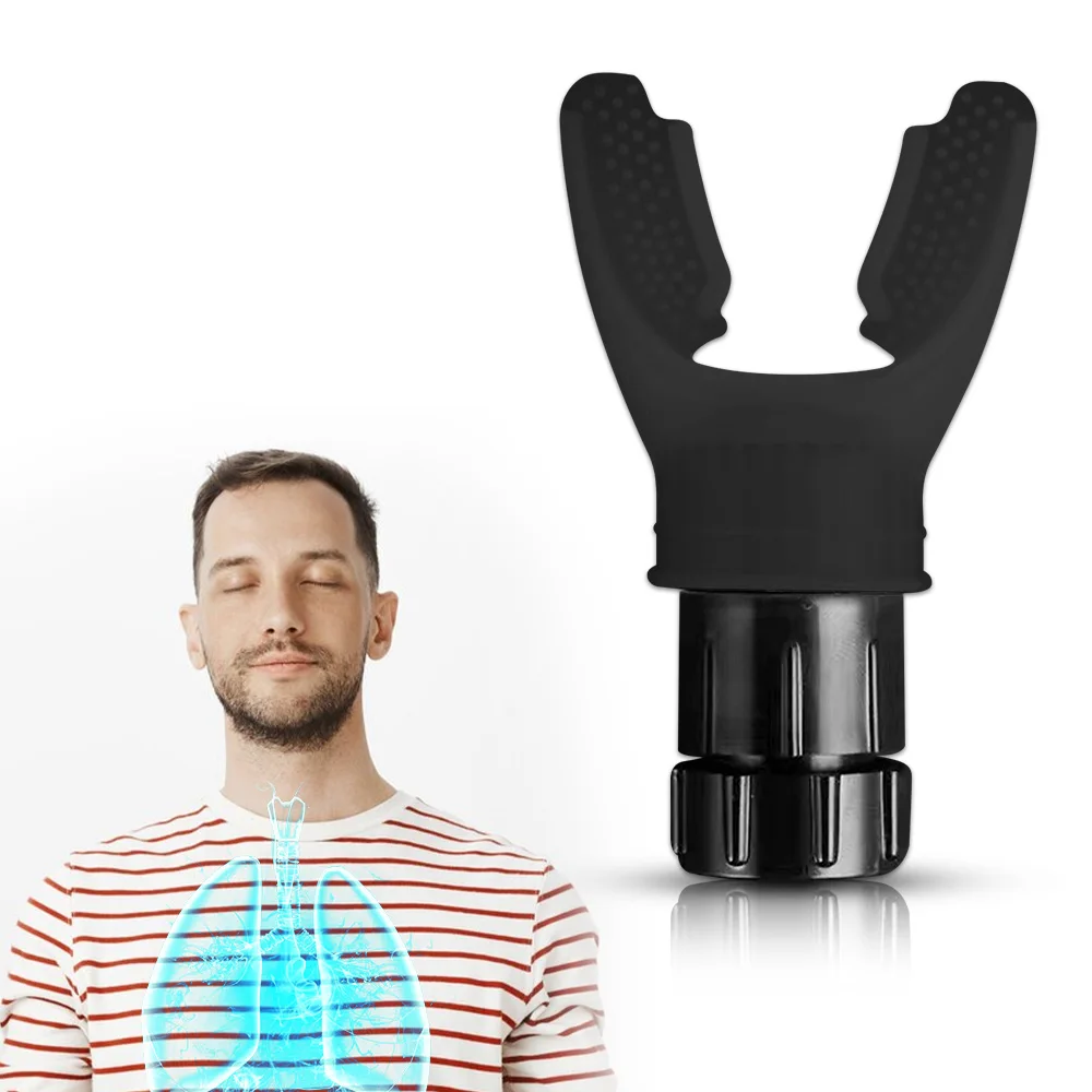 Dropship 1pc Breathing Trainer Exercise Lung Face Mouthpiece Respirator Fitness Equipment for Household Healthy Care Accessories