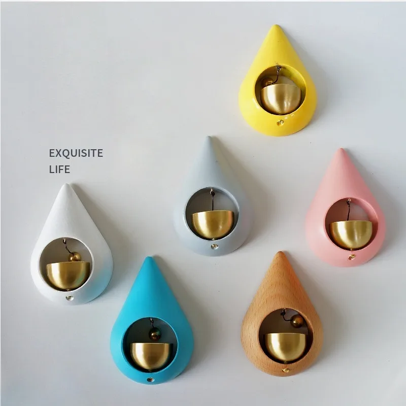 

Shopkeepers Bell Wood Door Chime Hanging Magnetic Door Bell Jingle Bells Animal Metal Doorbell with Self-Adhesive for Door