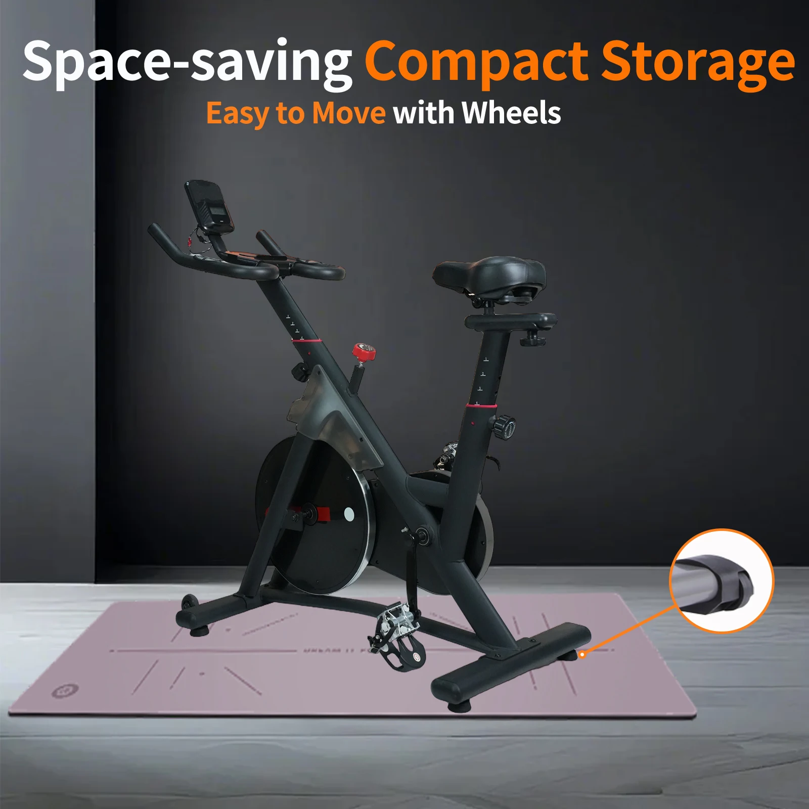 Magnetic Resistance Spinning Bike Indoor Home Fitness Exercise Bike With Display Screen