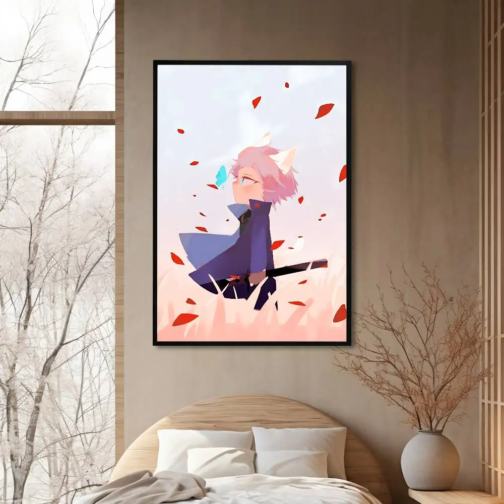 D-Devil May Cry Vergil Poster HD Art Sticky Wall Waterproof Home Living Room Bedroom Bar Aesthetic Decoration