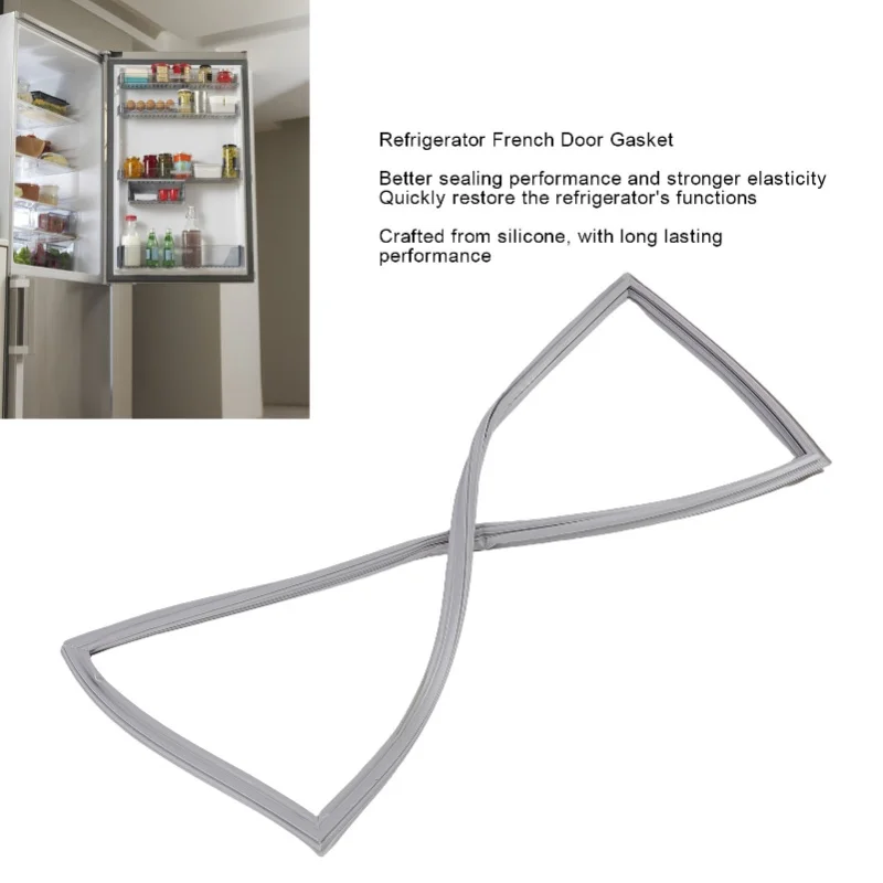 Refrigerator French Door Gasket W10830162 Excellent Sealing Silicone Replacement For W12723206AP W10179332 W10179332N