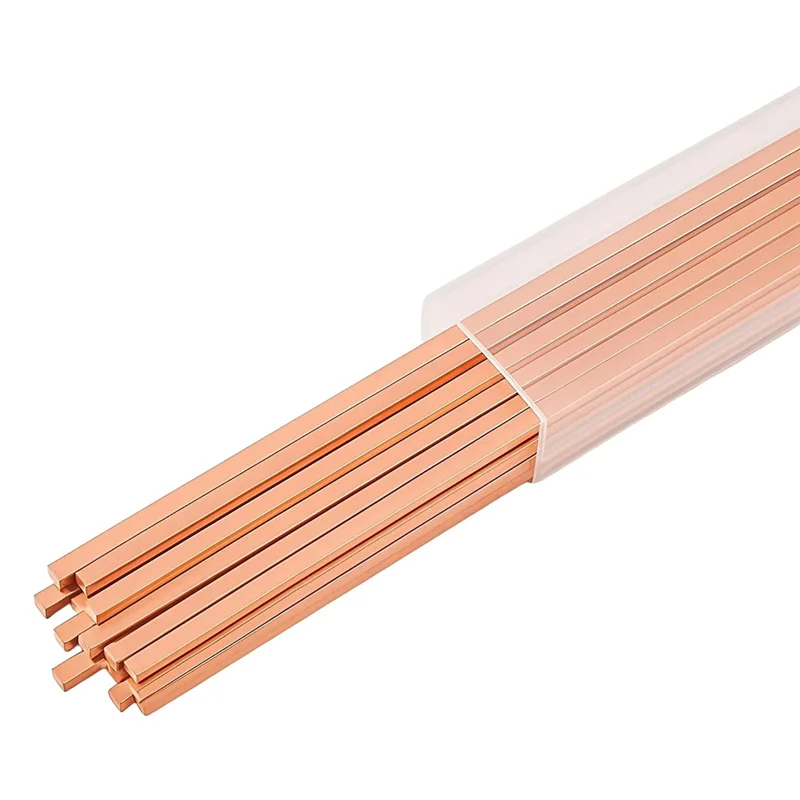 

Brazing Rods, For HVAC & Plumbing, Silver Solder Welding Rod Kit, 42Pcs 10" Brazing Rods Flux Coated For Copper