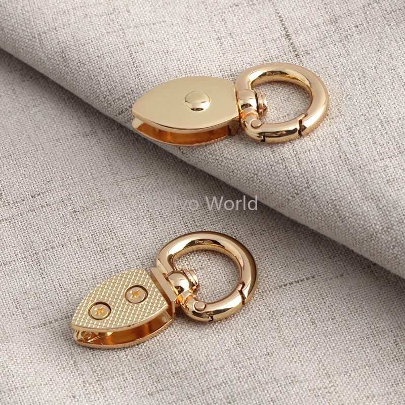 4-30-100PCS 44x16mm Open Spring Ring Side Clip Buckle For Bag Strap Belt Handle Shoulder Edge Hang Buckle Decoration Accessories