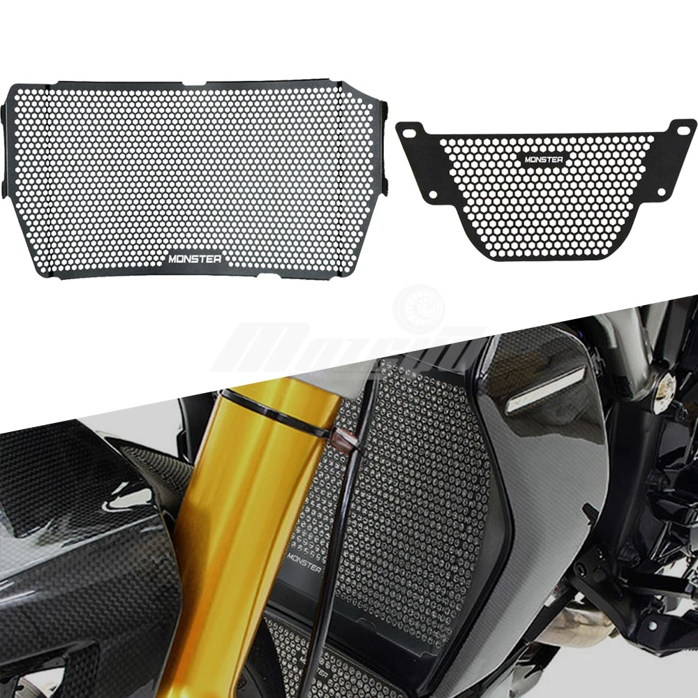 

For Ducati Monster 1200 1200S 1200R 2013-2021 Monster 1200 25 Anniversario 2020-2023 Radiator Grill Cover Water Oil Cooler Guard
