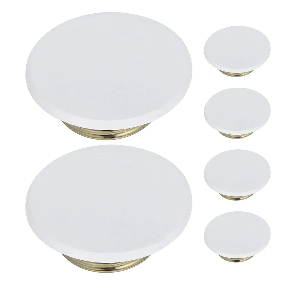 

6Pcs Fire Sprinkler Cover Plate Iron Sprinkler Head Cover Plate for Ceiling Fire Safety System Concealed Escutcheon Guard Sleek