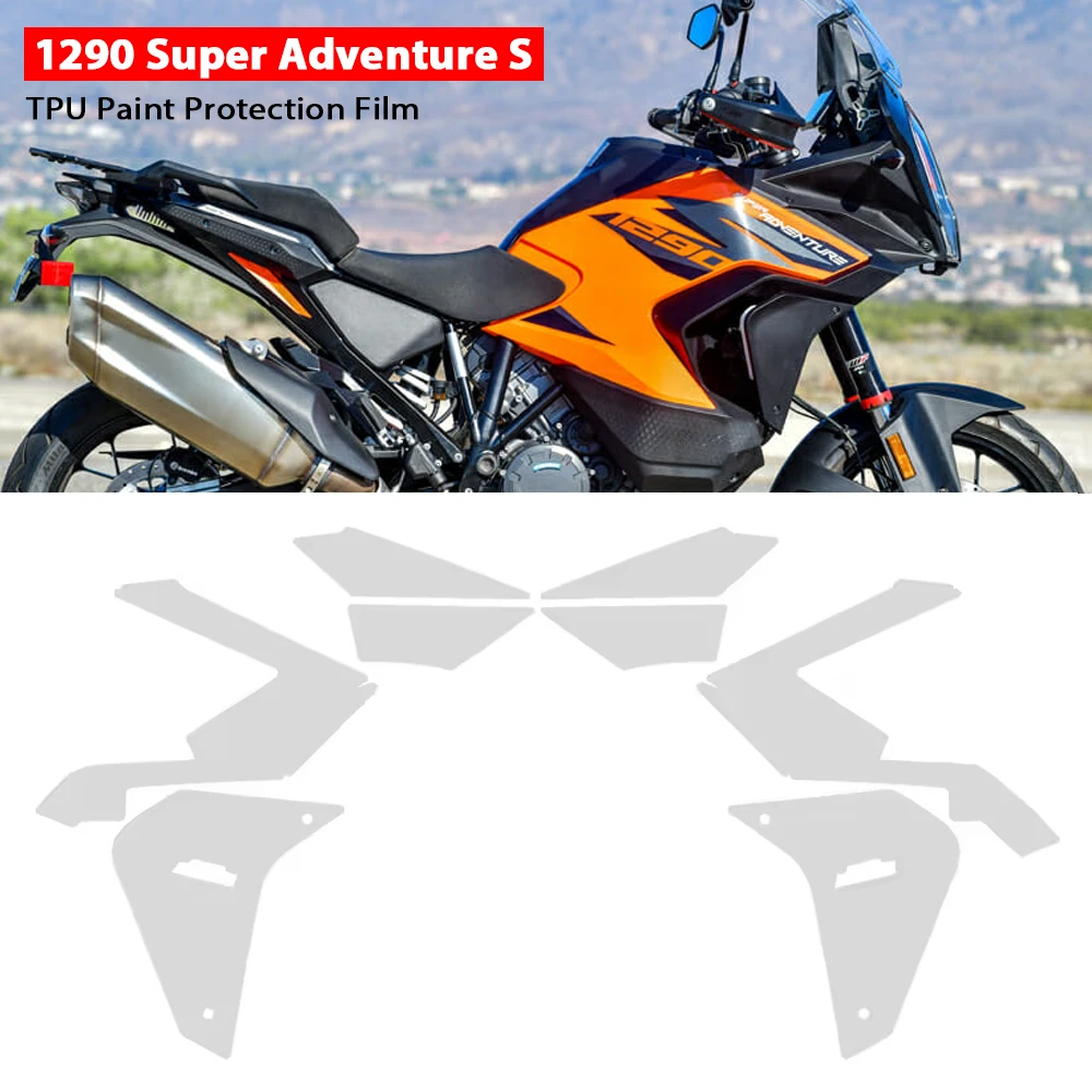 

For KTM 1290 Super Adventure S TPU Paint Protective Film 1290 Super ADV S PPF Motorcycle Fairing Protection Transparent Body Kit