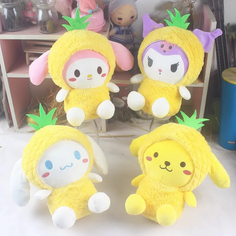 Sanrio Kuromi Plush Toy Pineapple  Doll Crane Gift Children's Toys Gifts Plush Toys Plushie stuffed animal patung dolls