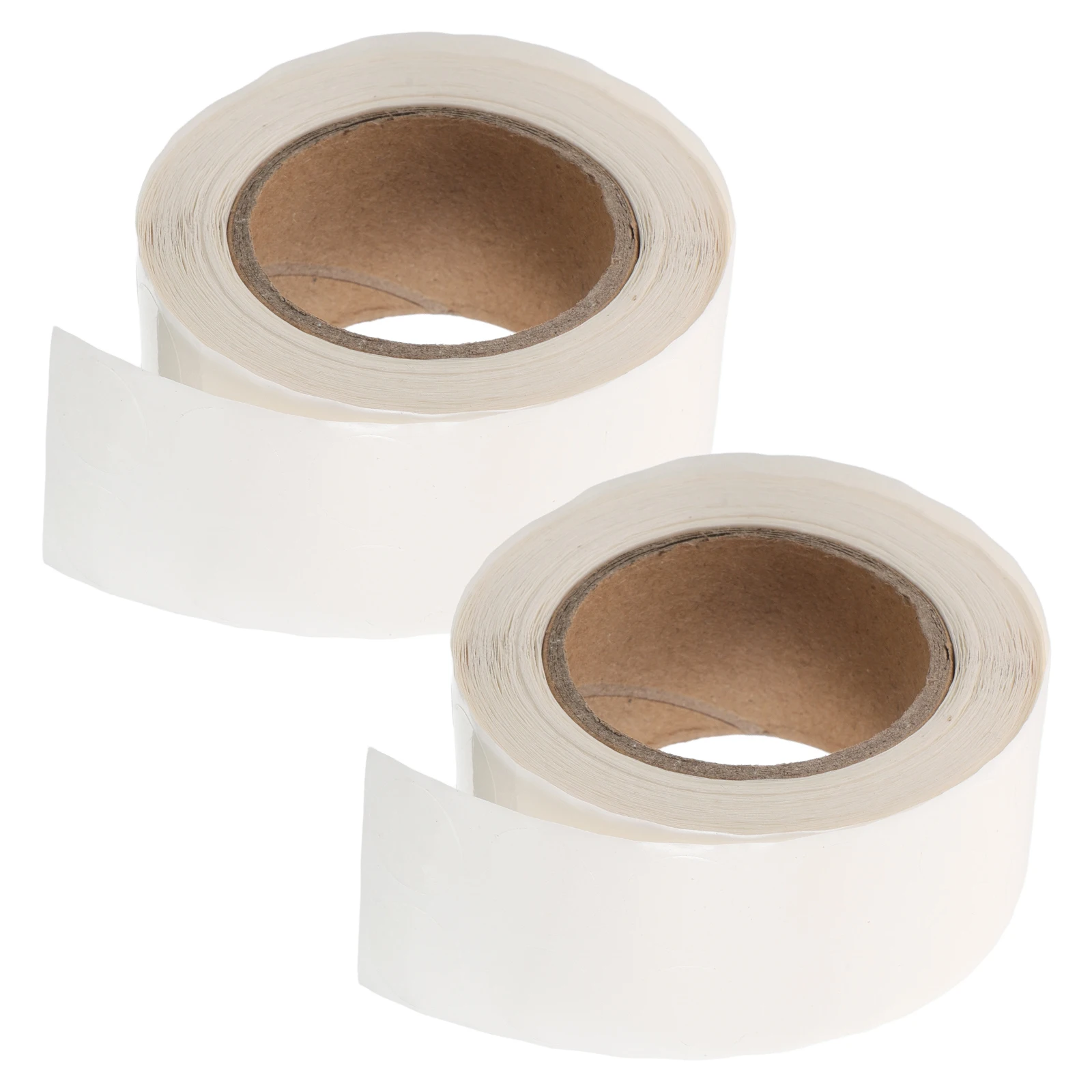 

2 Rolls Small Round Clear Self-Adhesive Label Stickers Coded Tag Labels for Office Home Lab Transparent Waterproof Mini Circle
