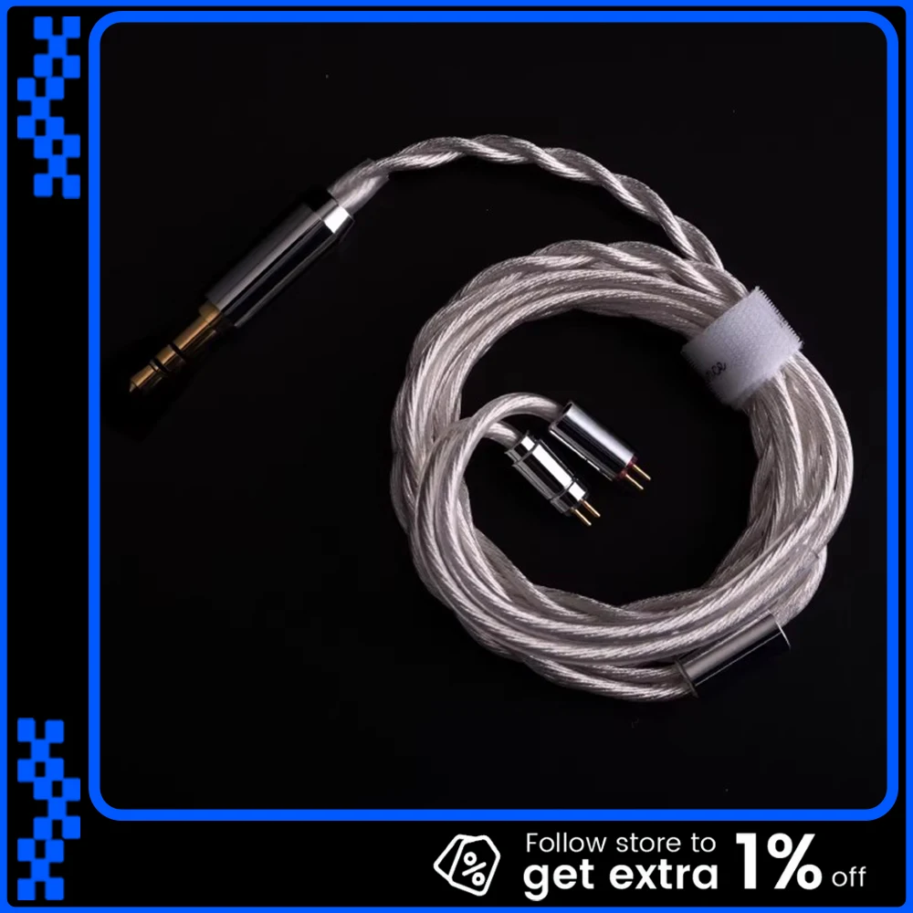 

SIMGOT LC5 Кабель для наушников 0,78 Сменный кабель для обновления с двойной иглой 4,4 мм/3,5 мм Высокая чистота 6N Single Crystal