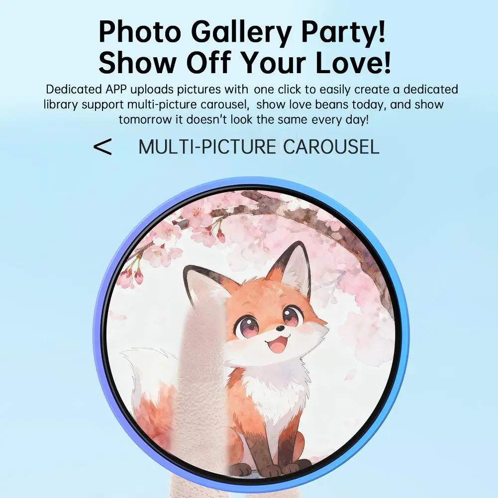 Electronic Bar anime Dynamic Smart Touch Screen APP Bluetooth Connection Animation Gradual Change Badge
