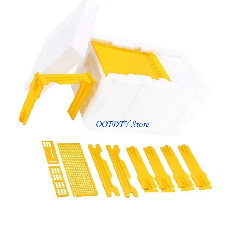 367A King Bees hives Garden Bees Keeping Bees Tool Nest Case Bees Frame Holder Equipment Bees Foam Beekeeping Box