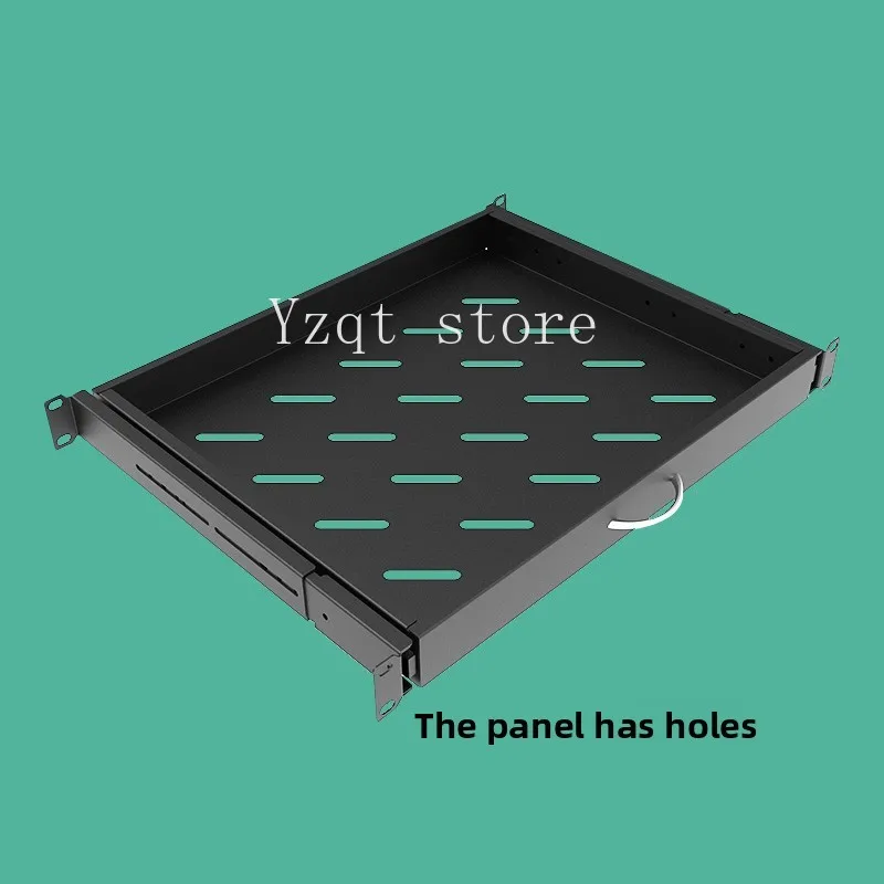 1U drawer keyboard bracket network cabinet sliding laminate thickened telescopic tray machine room keyboard mouse storage rack