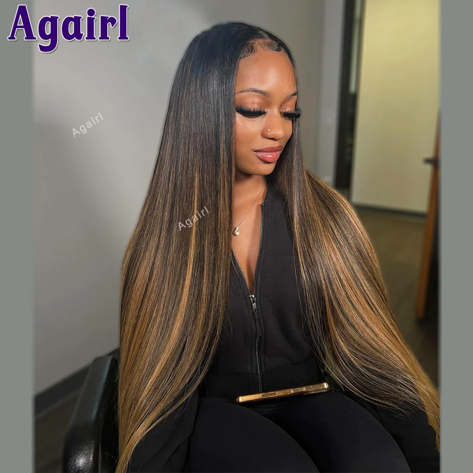 

Highlights 27 Honey Blonde 13X6 Bone Straight Lace Front Wig 30 32 Inch 13X4 Lace Frontal Human Hair Wigs For Women 6X4 Lace Wig