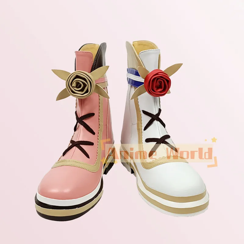 รองเท้าคอสเพลย์อนิเมะเกม Umamusume: Pretty Derby ฮิชิ อากาโบโนะ สำหรับผู้ใหญ่และเด็ก อุปกรณ์ประกอบชุดแฟนซีสำหรับงานปาร์ตี้ฮาโลวีน
