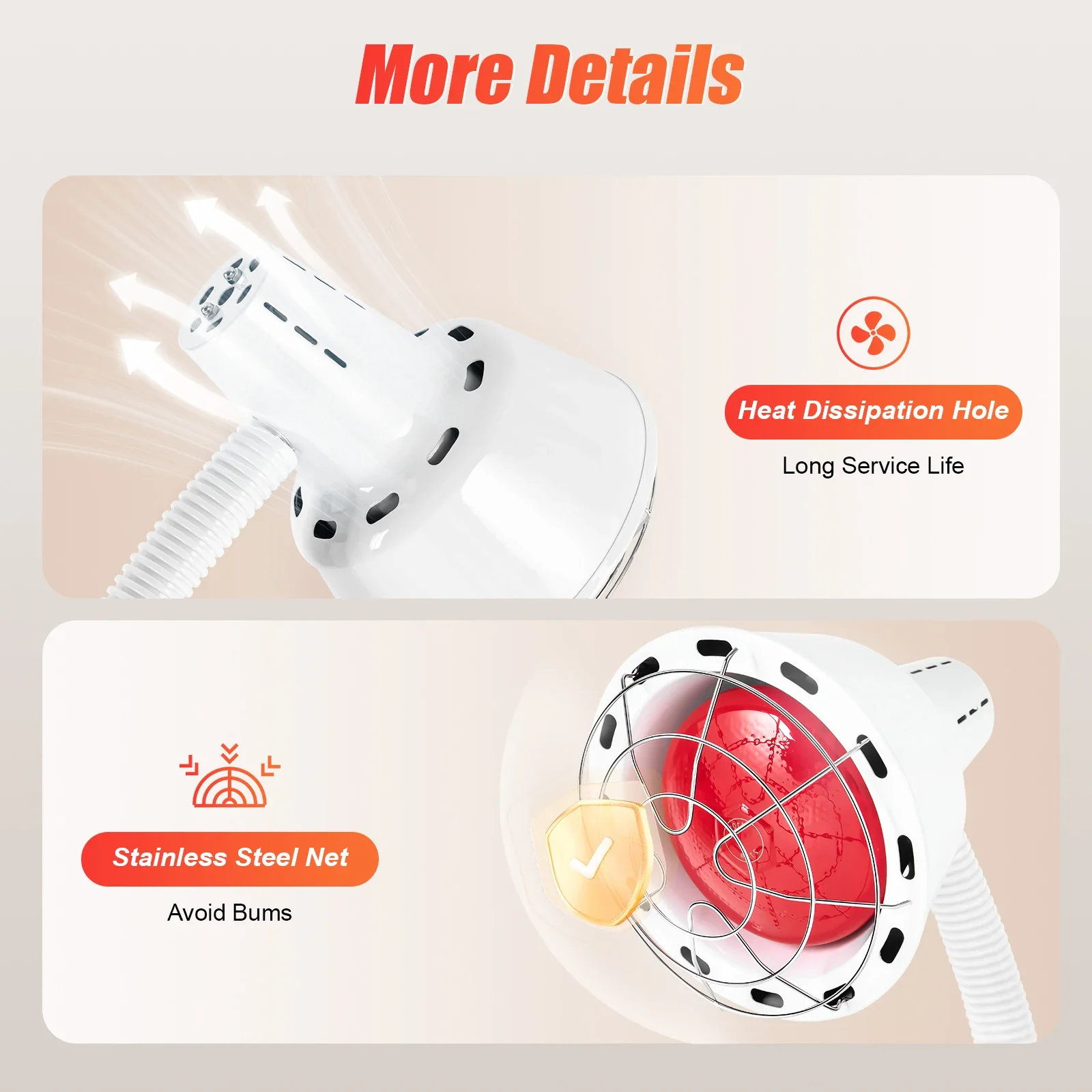 BYMAOCAR 275 Вт ближний инфракрасный тепловой светильник напольная подставка красный набор стоячих ламп инфракрасная светотерапия, терапевтическая лампа для облегчения мышечной боли