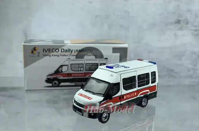 Tiny 1:76 For IVECO Hong Kong patrol #21 Car model Alloy Diecast Simulation Toys Boys Birthday Gifts Hobby Display Ornaments