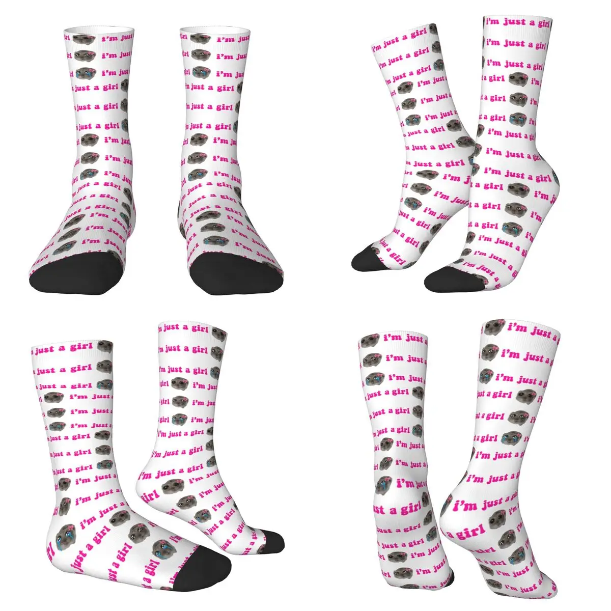 

Носки Smut Hamster Meme 1, высококачественные чулки в стиле Харадзюку, всесезонные длинные носки для унисекс, рождественские подарки