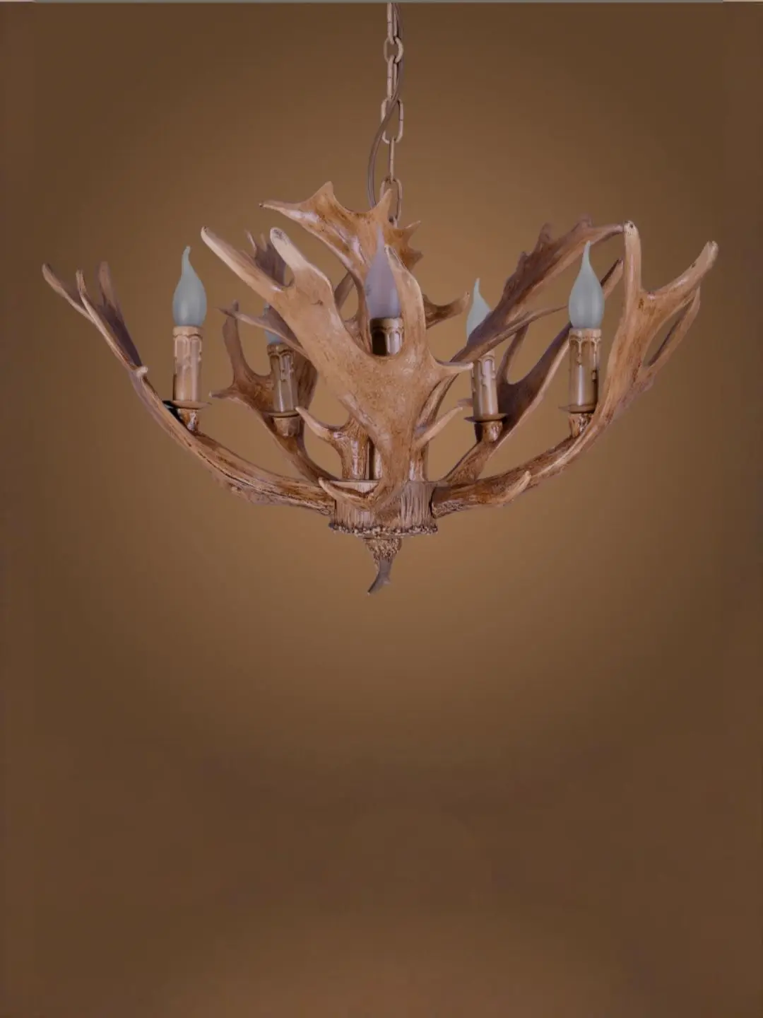 American style deer antler chandelier, dining room chandelier, creative café, clothing store, window display chandelier
