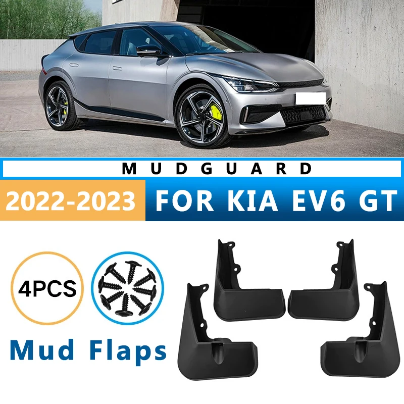 

Mud Flaps Fit for KIA EV6 GT 2022- 2023 Mudguards Tire Fenders Splash Proof Accessories Wheel Guards 4ps