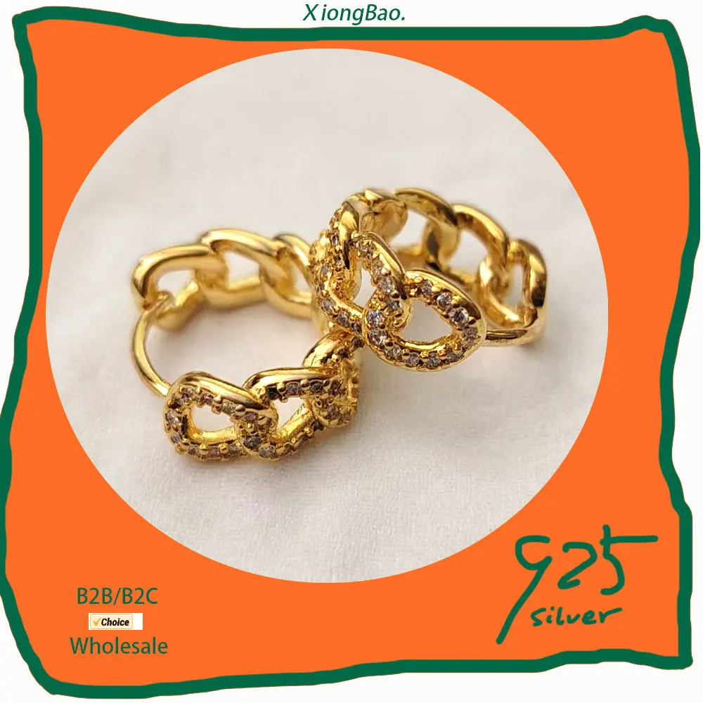 

Jewelry Top Quality Silver 925 Earring Lady Bijou Princess Charm Luxury Zircon Round Gold Hoop Earrings For Women Birthday Gift