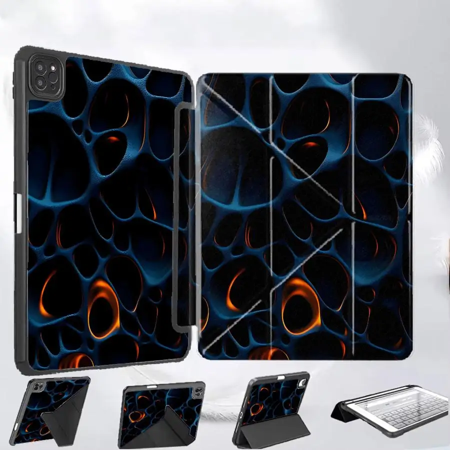

Holder Cover Tablet Case For iPad Pro 11th 10th 9th 8th 7th 12.9inch Mini 6 7 Air 4 5 M3 M2 M4 11inch Pro 2025 Cool Art Patterns