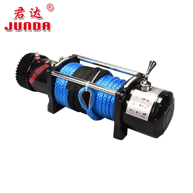 

Electric winch 24V2000 pounds vehicle small crane electric hoist hoist off-road car traction self-rescue trailer