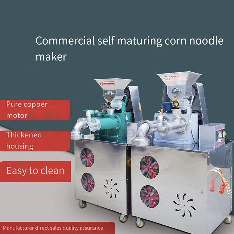 Máquina automática para hacer fideos de maíz cocidos, máquina para hacer fideos de arroz de acero inoxidable