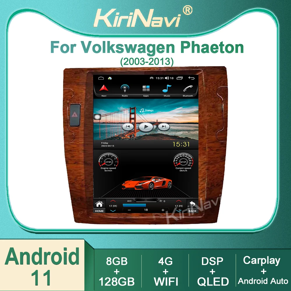 

Автомагнитола Kirinavi для VW Volkswagen Phaeton 2003-2013 Android 11, автомагнитола, DVD, мультимедийный видеоплеер, стерео, автонавигация, GPS, 4G DSP