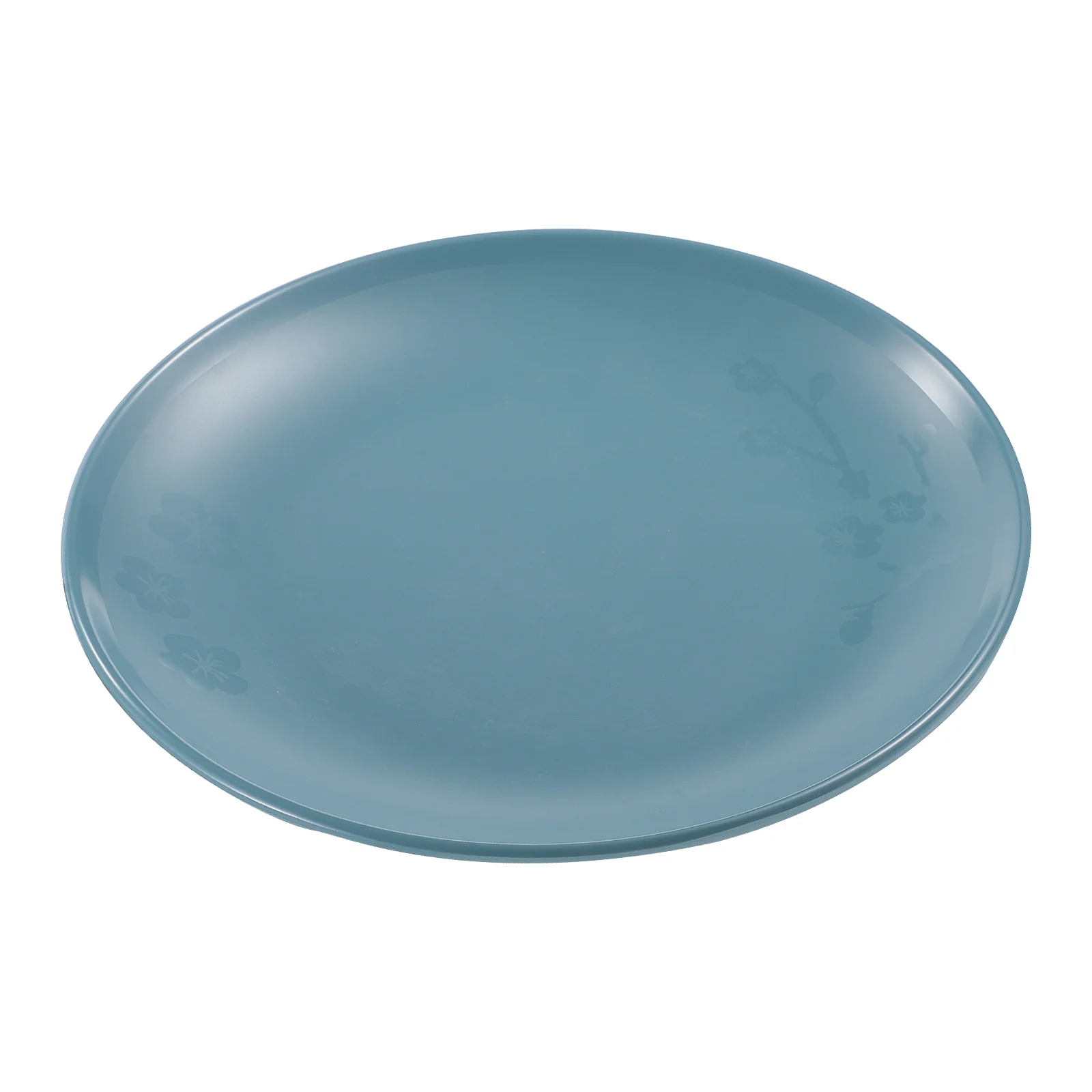 

Melamine Round Plate Stylish Curved Design Surface For Dessert Snack Steak Serving Kitchen Tableware Western Food Plate