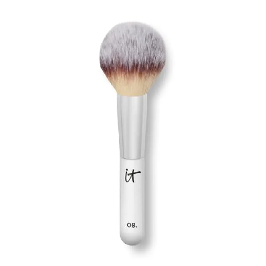 

Heavenly Luxe Wand Ball Powder Brush #8 - For Face Powder Foundation - Poreless Flawless Application - Soft Bristles