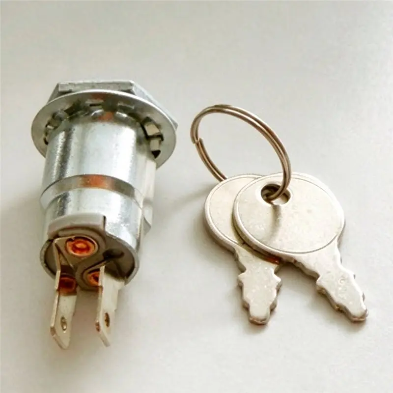 IALJ-MTD725-04347 / 92504347 Lawn Mower Key Switch (Includes 2 Keys) - Universal Rotary Switch For Lawn Tractors