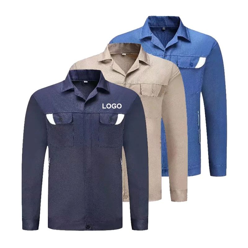 맞춤형 로고 긴 소매 작업복 Diy 디자인 로고 자동차 수리 및 청소 남성과 여성 모두에게 적합 상단