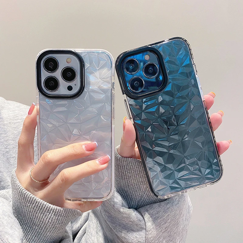 

Роскошный модный прозрачный чехол с бриллиантами для iPhone 17 Air 16 Pro Max 15 14 13 12 11 X XR XS 7 8 Plus, прозрачный мягкий противоударный чехол