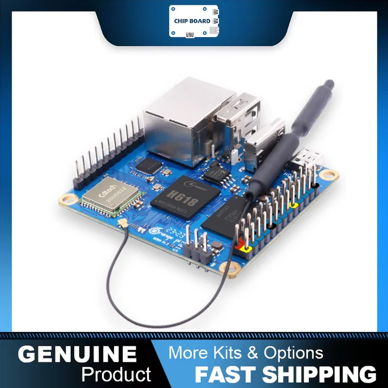 Orange Pi Zero 3 Allwinner H618 64-Bit WiFi 5 + BT5.0 LPDDR4 16MB SPI Flash Gigabit Ethernet Android 12 TV Ubuntu 22 OS