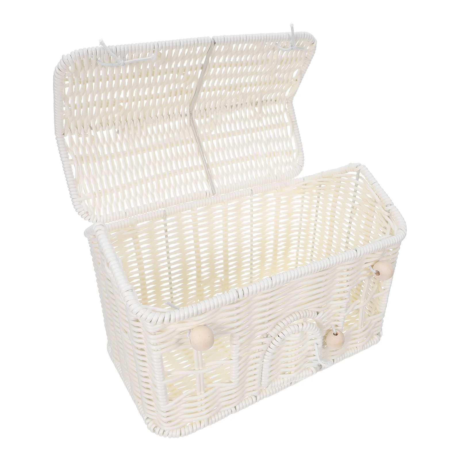 

Rattan Picnic Basket House Decor for Wedding Flower Shaped Favor Baby Shower Present Boxes Pp Storage