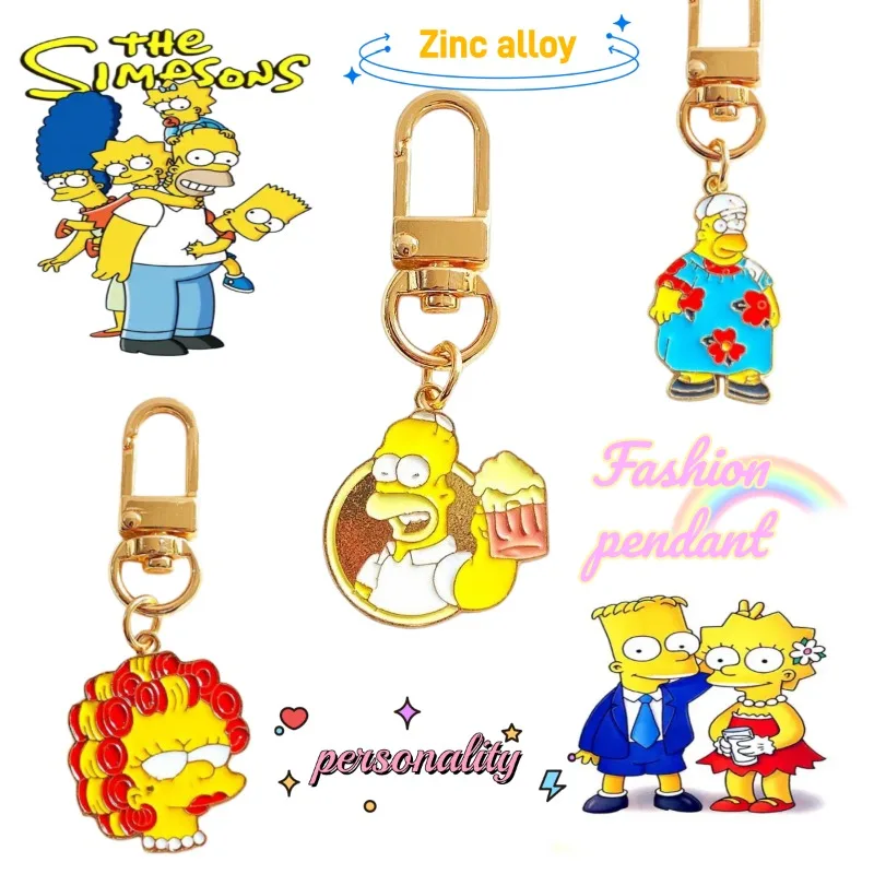 

Подвеска для рюкзака «Симпсоны», милый, модный, персонализированный, креативный, прочный брелок для сумки, подарок на день рождения для друзей.