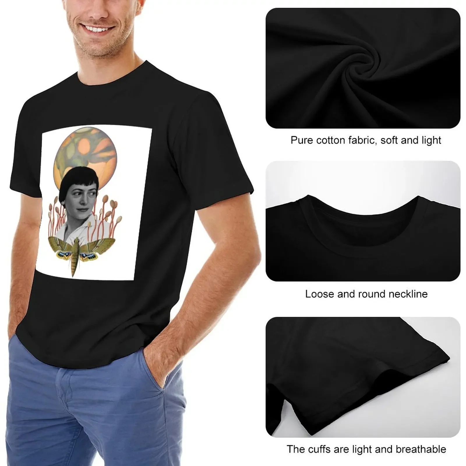 Le Guin T-Shirt clothes funny costumes Short sleeve tee shirts graphic mens t shirts top quality