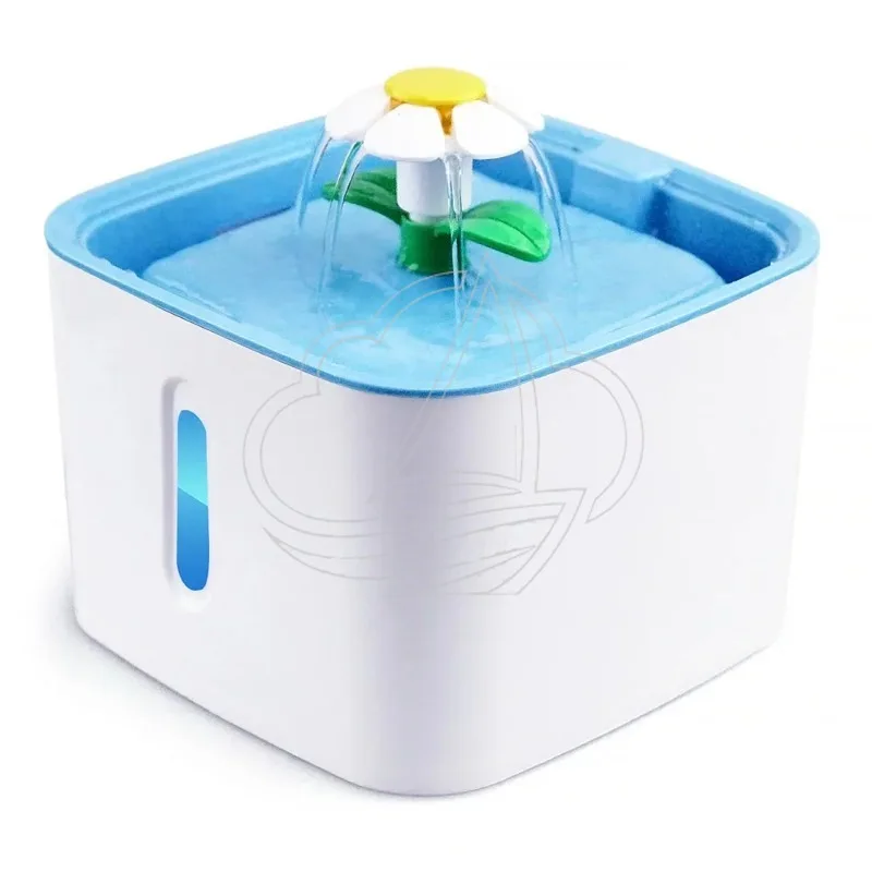 Flower Shape Automatic Pet Water Fountain Filtered Drinking Water Dispenser For Cats Dogs