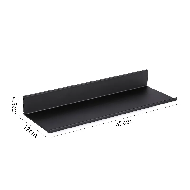 Aluminum Alloy  Laminate Wall  Storage Wall Hanging L-shaped One-word Shelf Bookshelf Metal Display Shelf