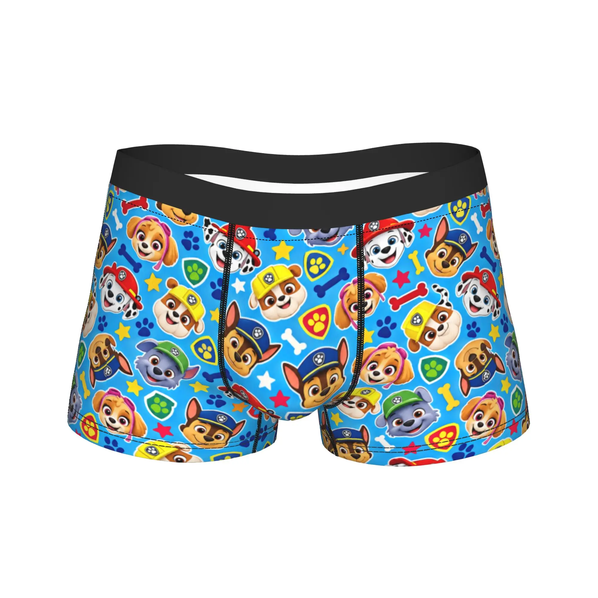 Paw Dogs Puppy Head Star Bone Underwear  Custom Trunk Hot Sale Men's Underpants Funny Shorts Briefs Birthday Present