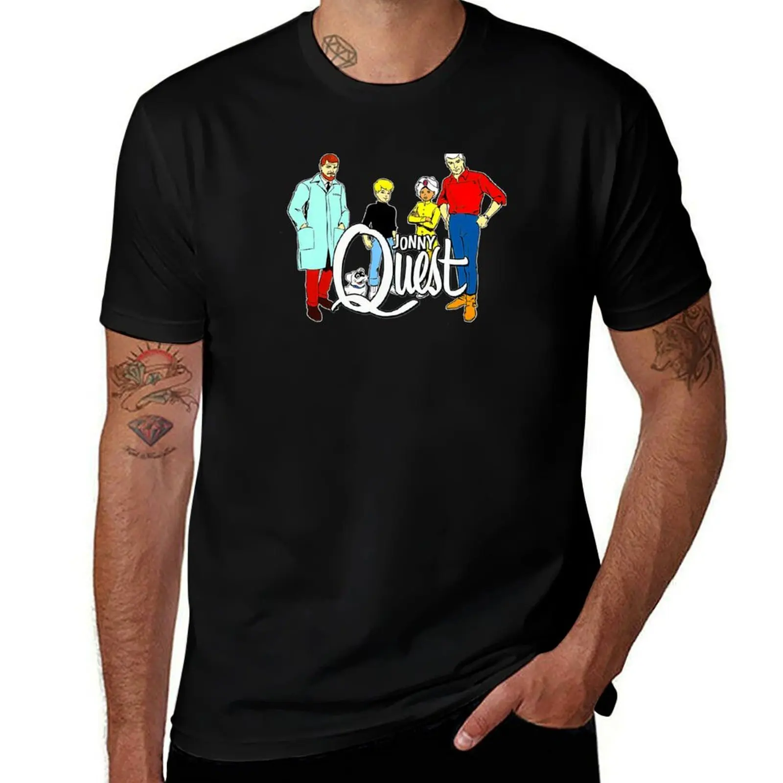 Jonny quest T-Shirt Summer Print Short Sleeve Tee T-Shirt