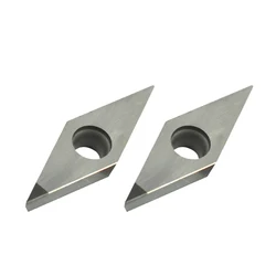 2PCS PCD CBN Rhombus Insert VBGT110302 VBGT110304 VBGT110308 VBGT160402/04/08 Turning Blade CNC Metal Lathe Turning Cutter Tools