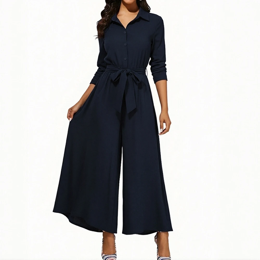 

Осенний комбинезон с пуговицами, украшенный на пуговицах, индивидуальный комбинезон с манжетами, женская нижняя одежда, длинные брюки