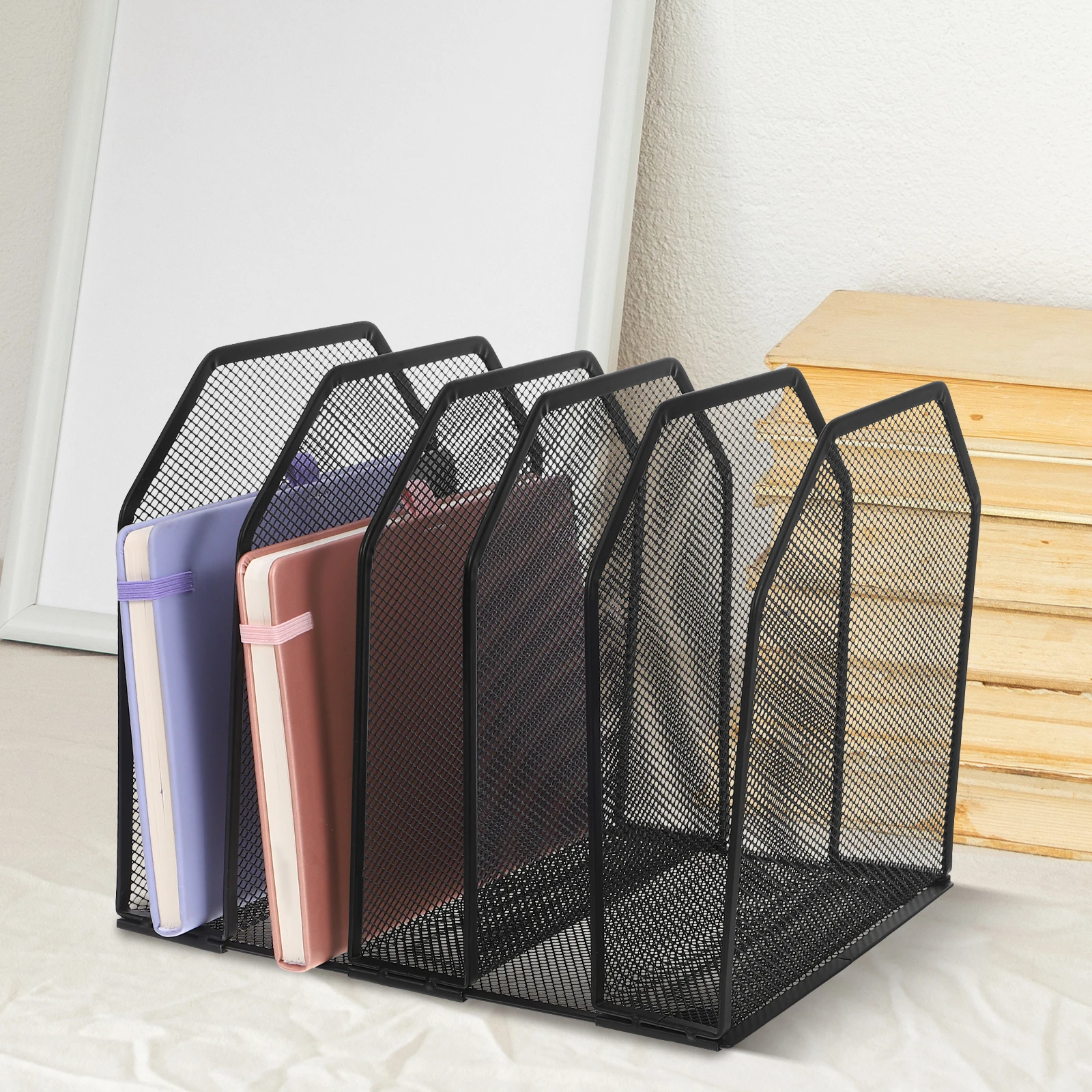 

Desktop Organizer Compartment File for Rack Racks Organizers Papers Office Storage