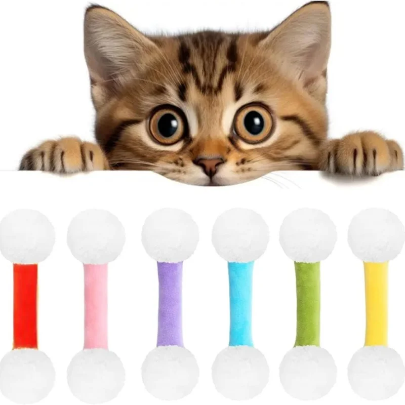 

Interactive Cat Toy Set Giant Swabs Catnip Plush Kicker Sticks Chew Rope Cotton Boredom Buster for Cats Kittens Pet Lovers