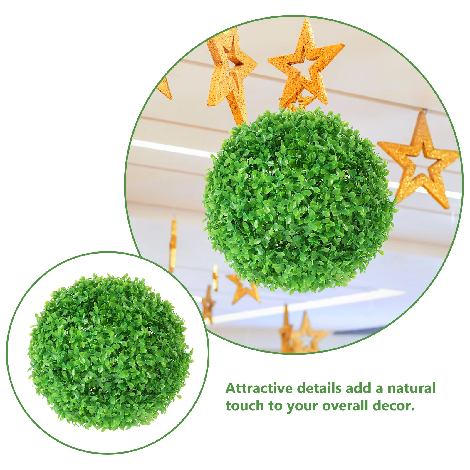 

Artificial Grass Simulated Fairway Props Faux Topiary Outdoor Spheres Fake