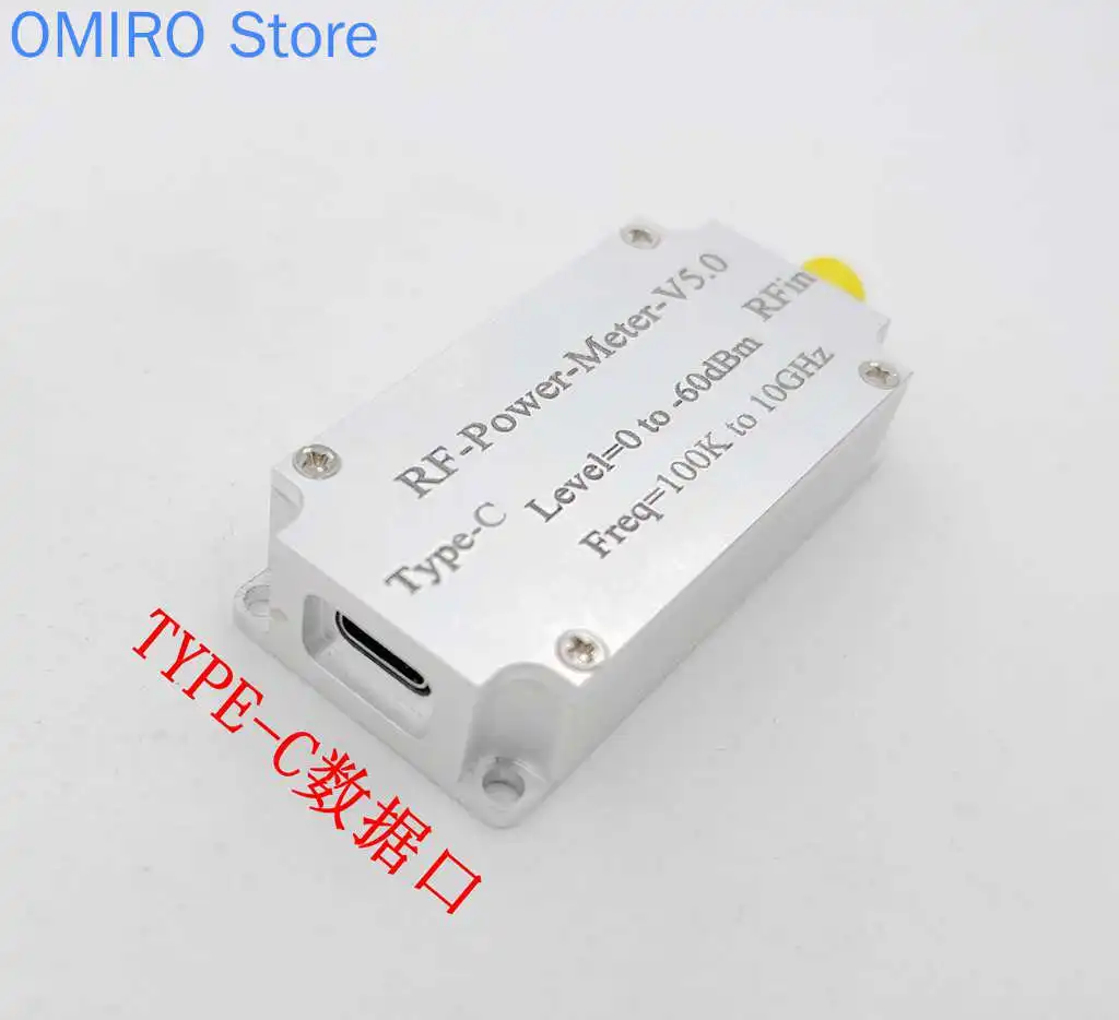 RF Power Meter V5 100k-10ghz USB Communication Data Export Power Detector Amplitude Measurement