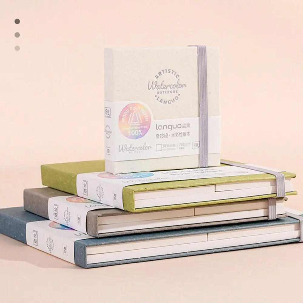 كتاب ورقي متعدد الوظائف قابل للتمزيق بألوان مائية محمول 3 في 1 دفتر رسم صفحات داخلية فارغة كراسة الرسم للطلاب